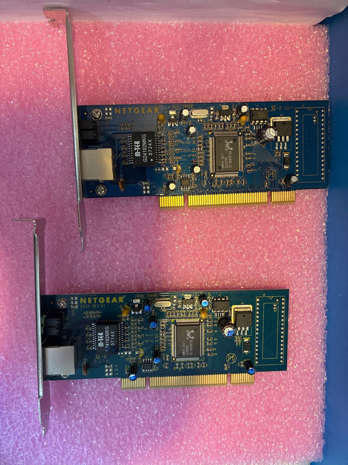 🔥 NETGEAR GA311 PCI Gigabit Ethernet Network Adapter REV.A1 - Lot of 2