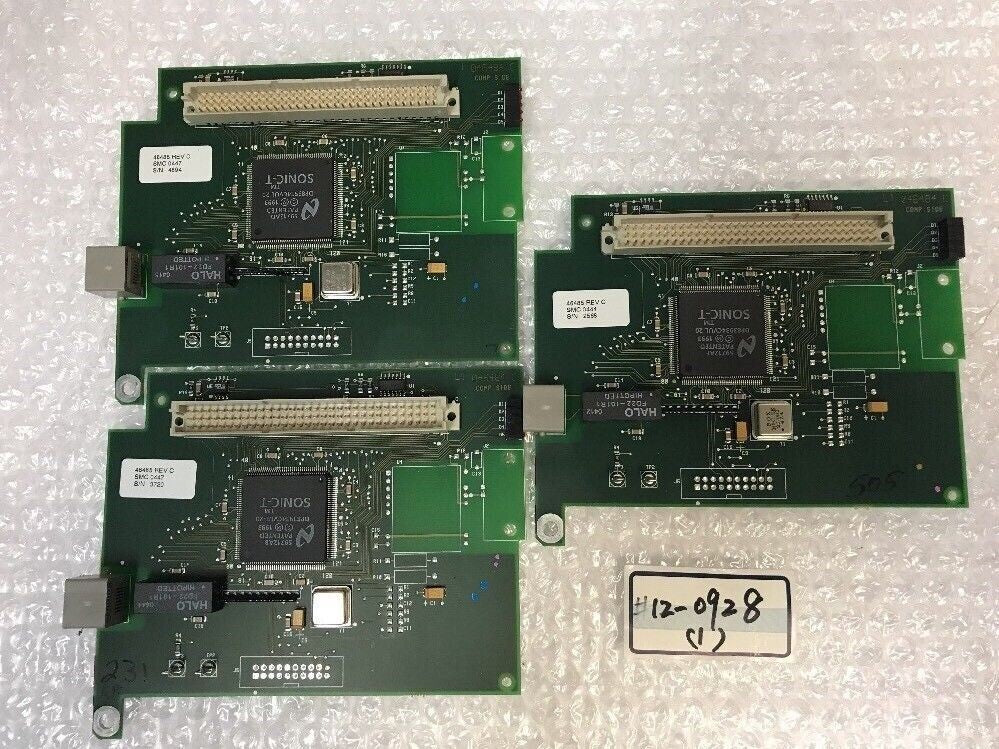 - LOT OF 3 LOGIC BOARD 46485 REV C SMC 0447