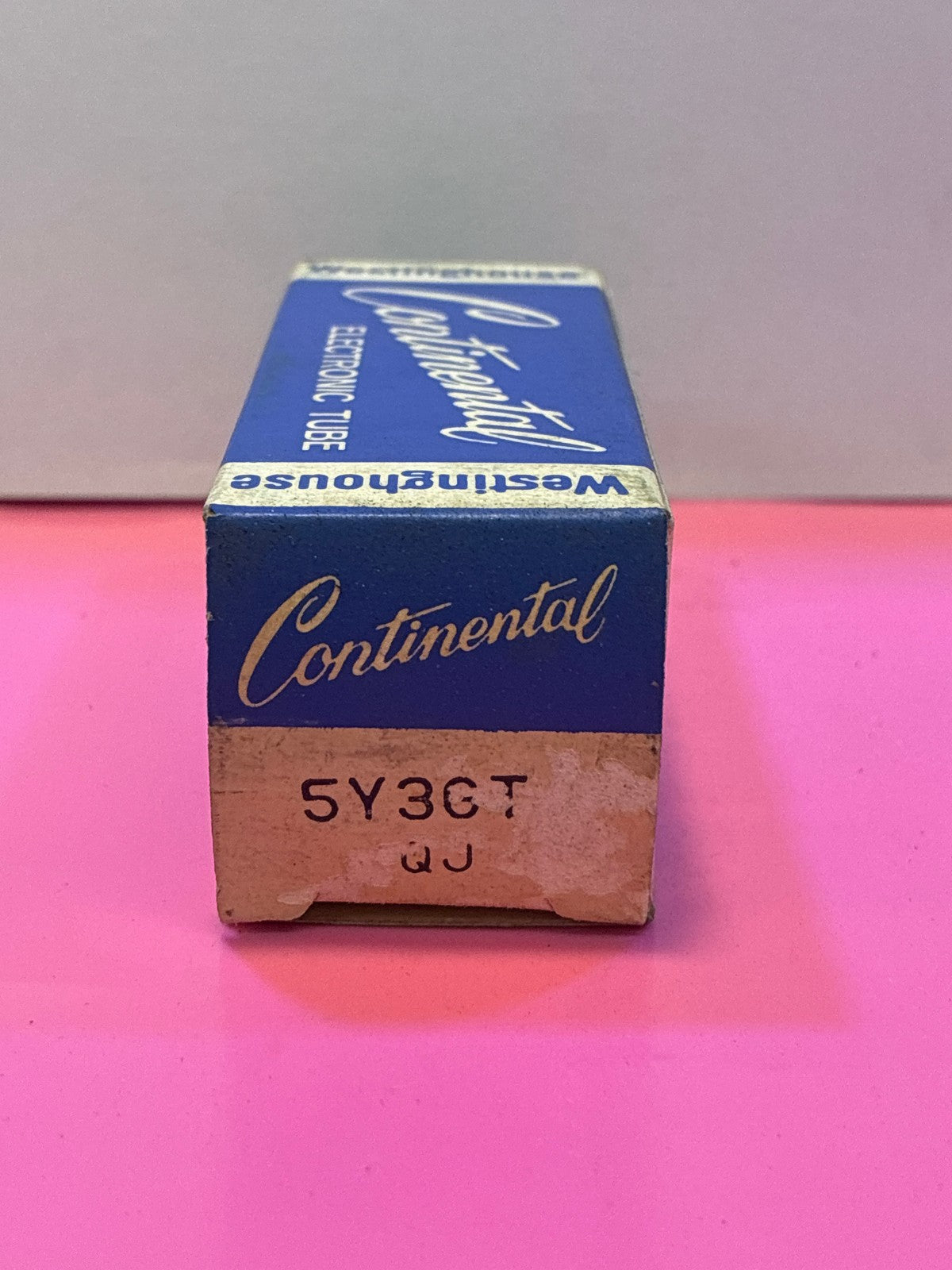 🔥 Westinghouse Continental 5Y3GT Vacuum Tube Full-Wave Rectifier in Original Bo