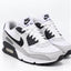 Nike Air Max 90 DM0029-100 White Black Wolf Grey Men's Size 10.5 Athletic Shoes