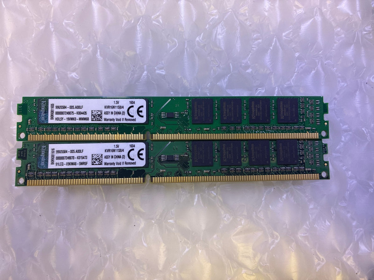 🔥 Kingston KVR16N11S8/4 4GB DDR3-1600 Desktop RAM DIMM 2x4GB 8GB Kit