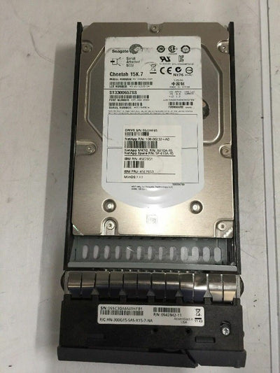 + LOT OF 5 ST3300657SS 300G 15K SAS HDD IBM 45E7953 W/ TRAY 0942842 - 11