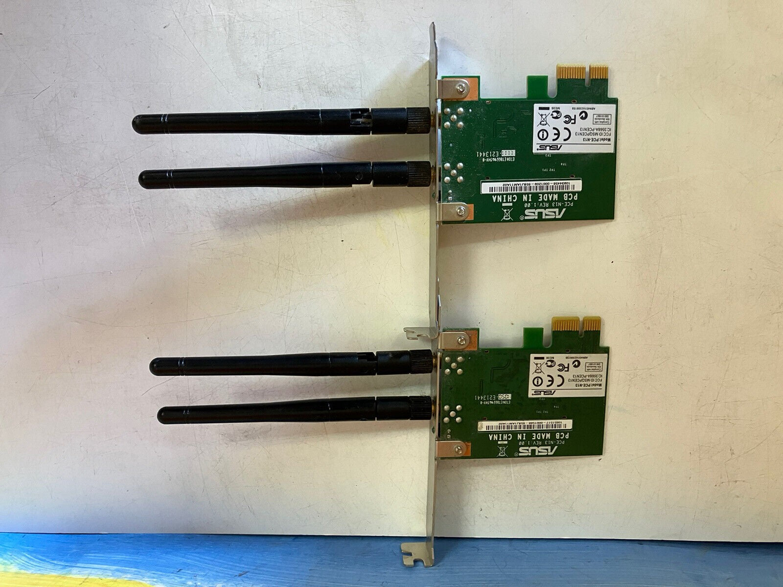 ~ LOT 0F 2 ASUS PCE-N13 Wireless-N Network Adapters 300Mbps PCI Express PCIE