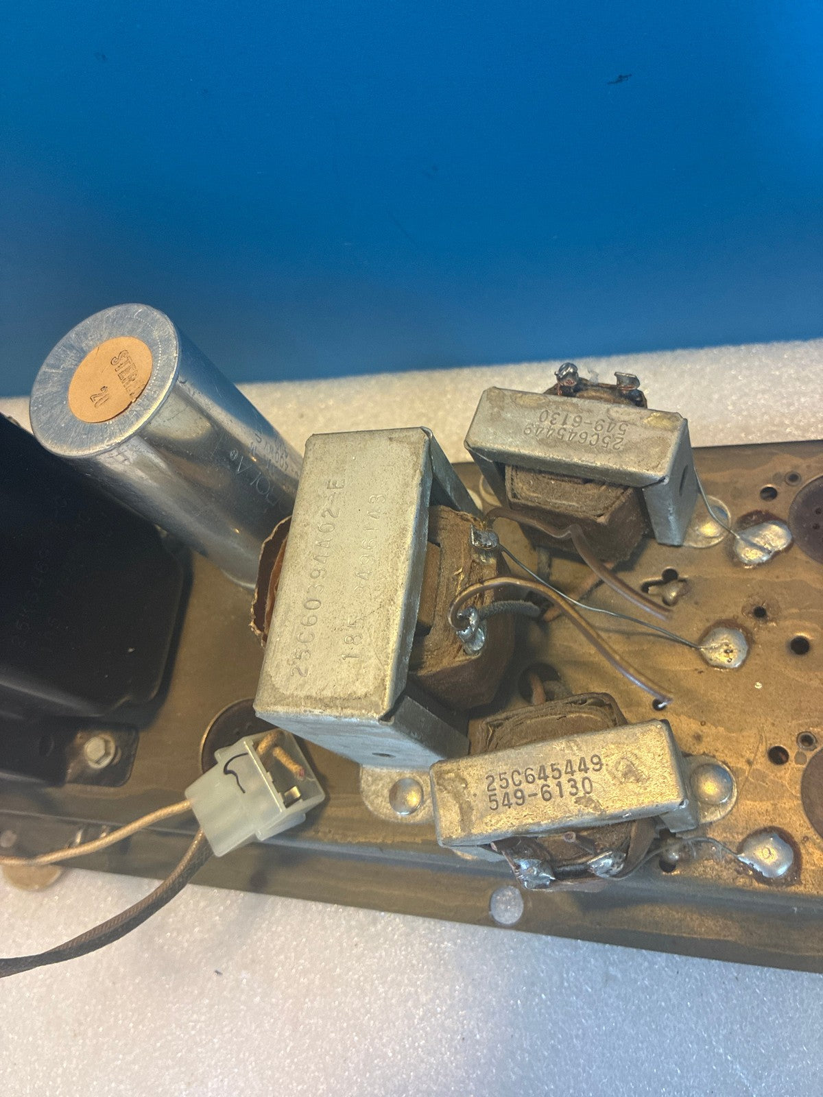 🔥 Vintage Vacuum Tube Amplifier Power Supply Chassis HS-909A 10AA61 For Parts