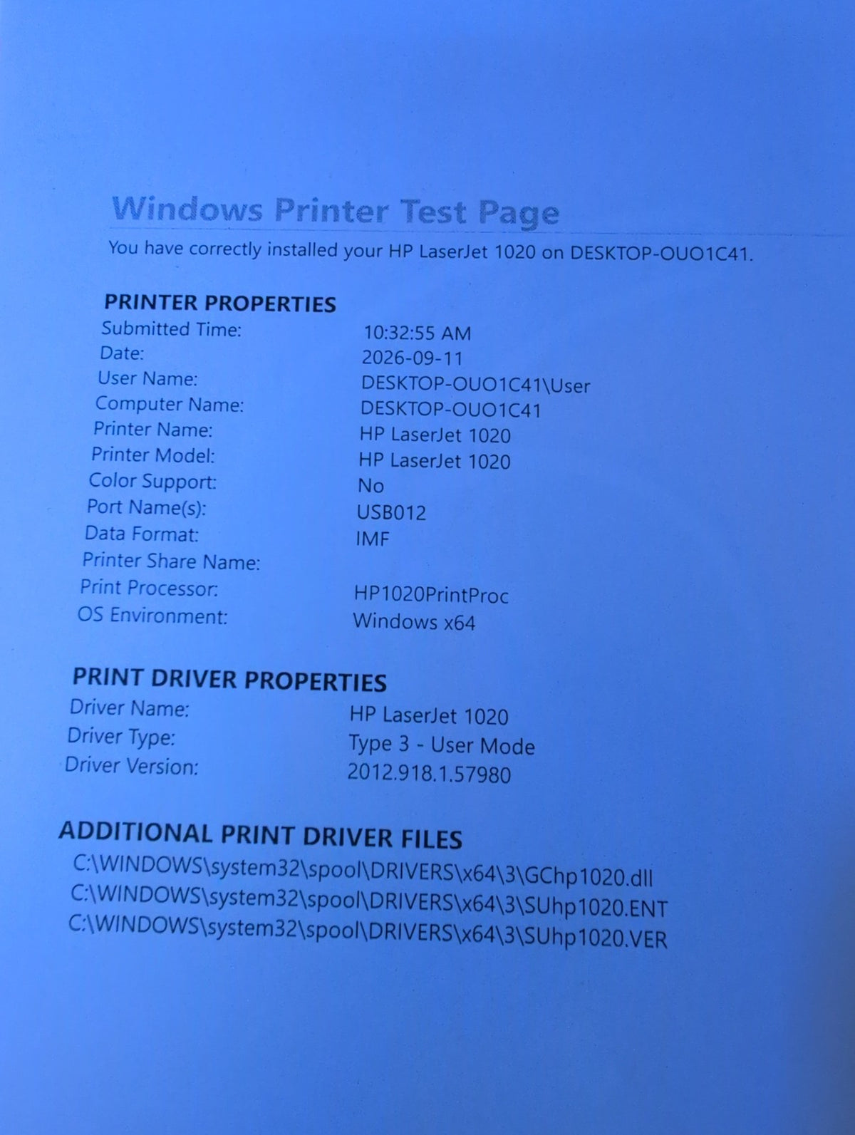 🎸 HP LaserJet 1020 Q5911A Monochrome Laser Printer USB (No Toner,  6K pages)