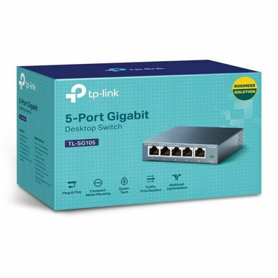 TP-LINK (TL-SG105) 5-Ports External Gigabit Ethernet Desktop Switch