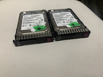 🔥 2x HPE 300GB 10K 2.5” SAS Hard Drive 653955-001 689287-001 w/ Tray 651687-001