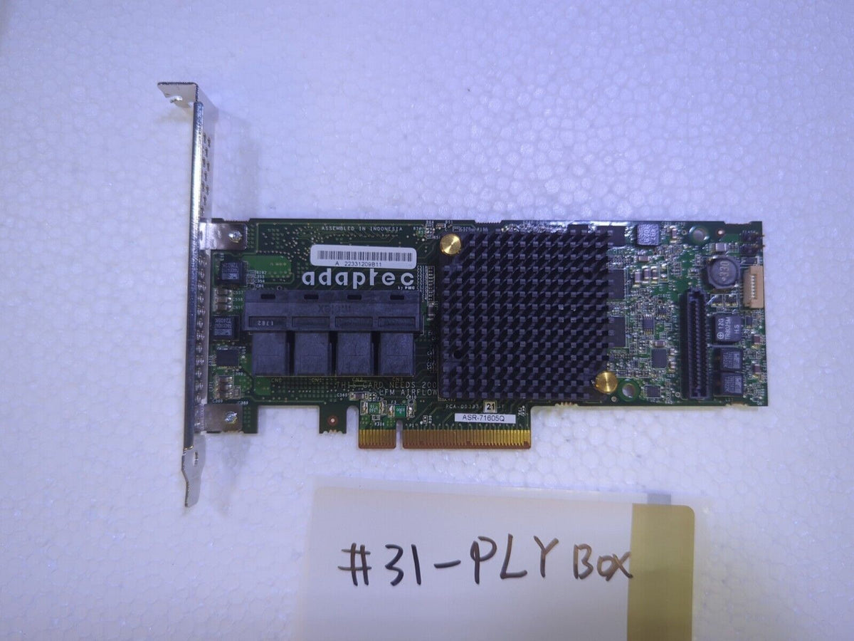 Adaptec ASR-71605Q 6GB/S 16 Port SAS/SATA RAID Storage Controller Card