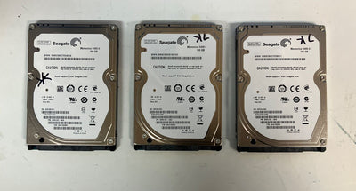 (Lot of 3x) Seagate ST9160314AS 5400 RPM 160GB 2.5" Laptop HDD 9HH13C-500 ~