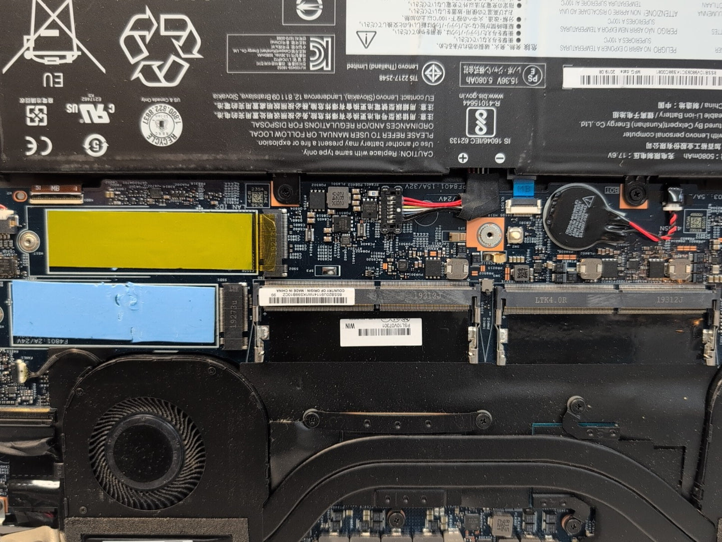 🔥 ThinkPad X1 Extreme 2nd i7-9TH Laptop NO RAM/SSD  (NO BOOT,  PARTS ONLY) -