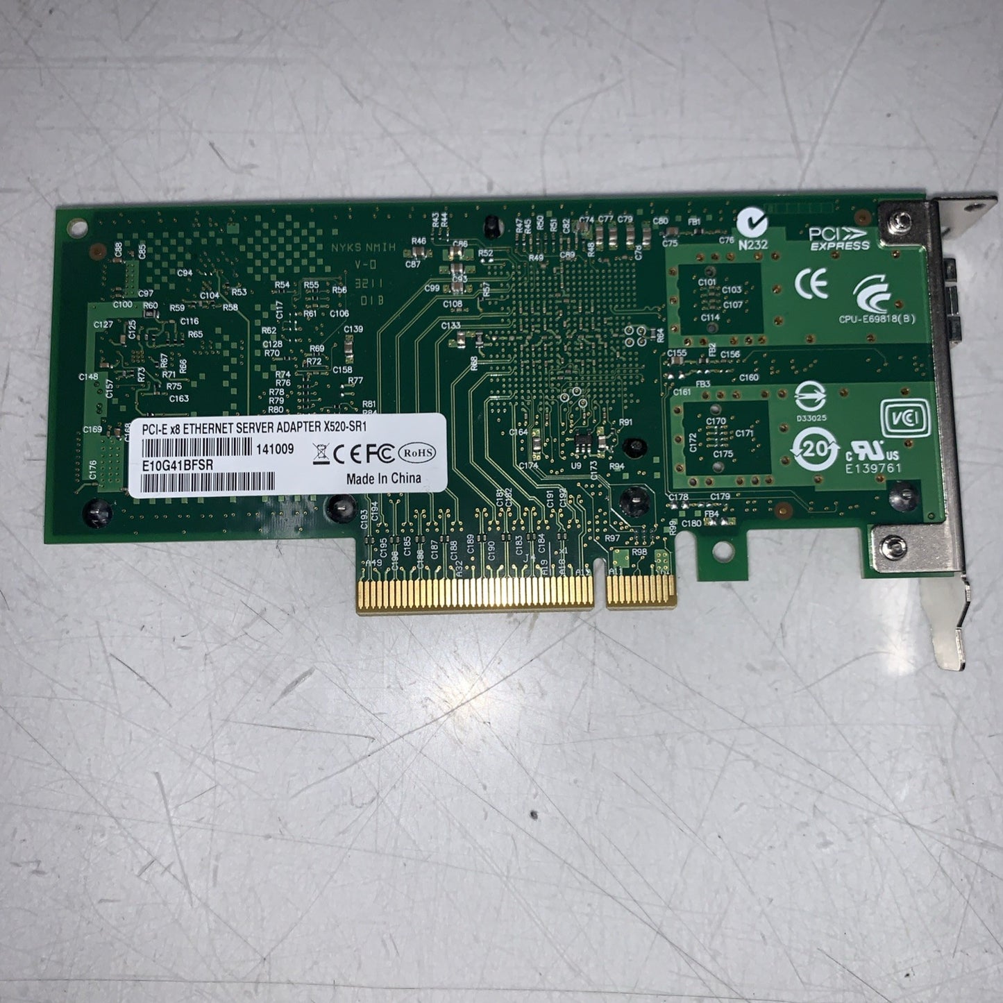 Intel X520-SR1 Single-Port 10Gb FC PCI-Express x8 Converged Network Adapter