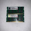 Lot of 2 Transcend 2GB 2RX8 DDR2 800  PC6400 800MHZ laptop memory