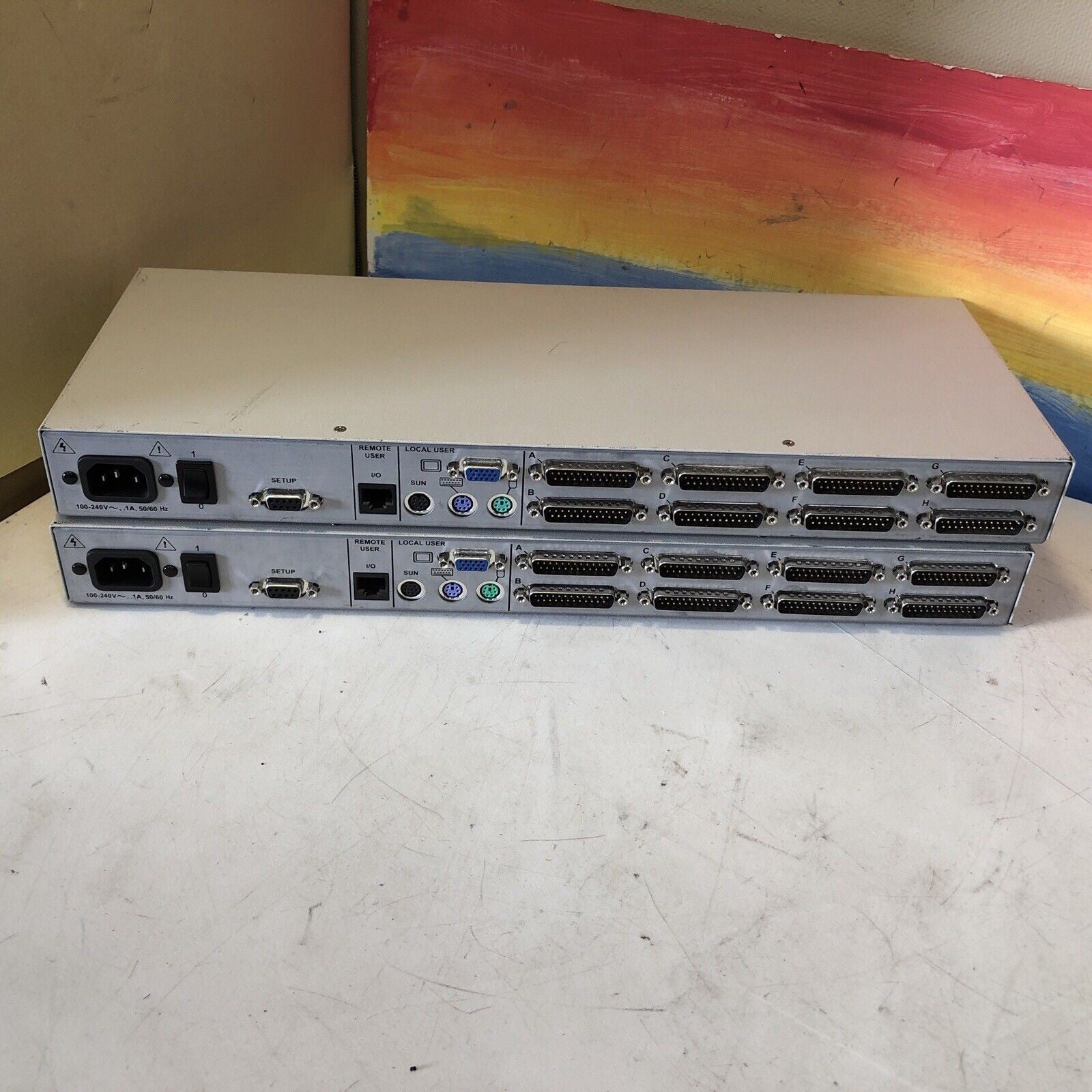 1x Avocent AutoView 400 8-Port KVM Switch tested