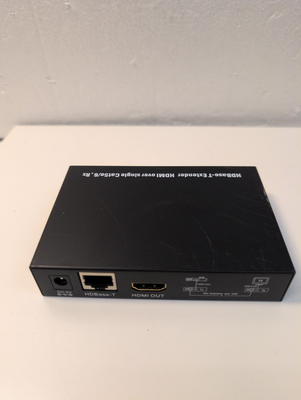 HDBaseT HDMI Extender Receiver Rx Unit over Cat5e Cat6 up to 70m Black -