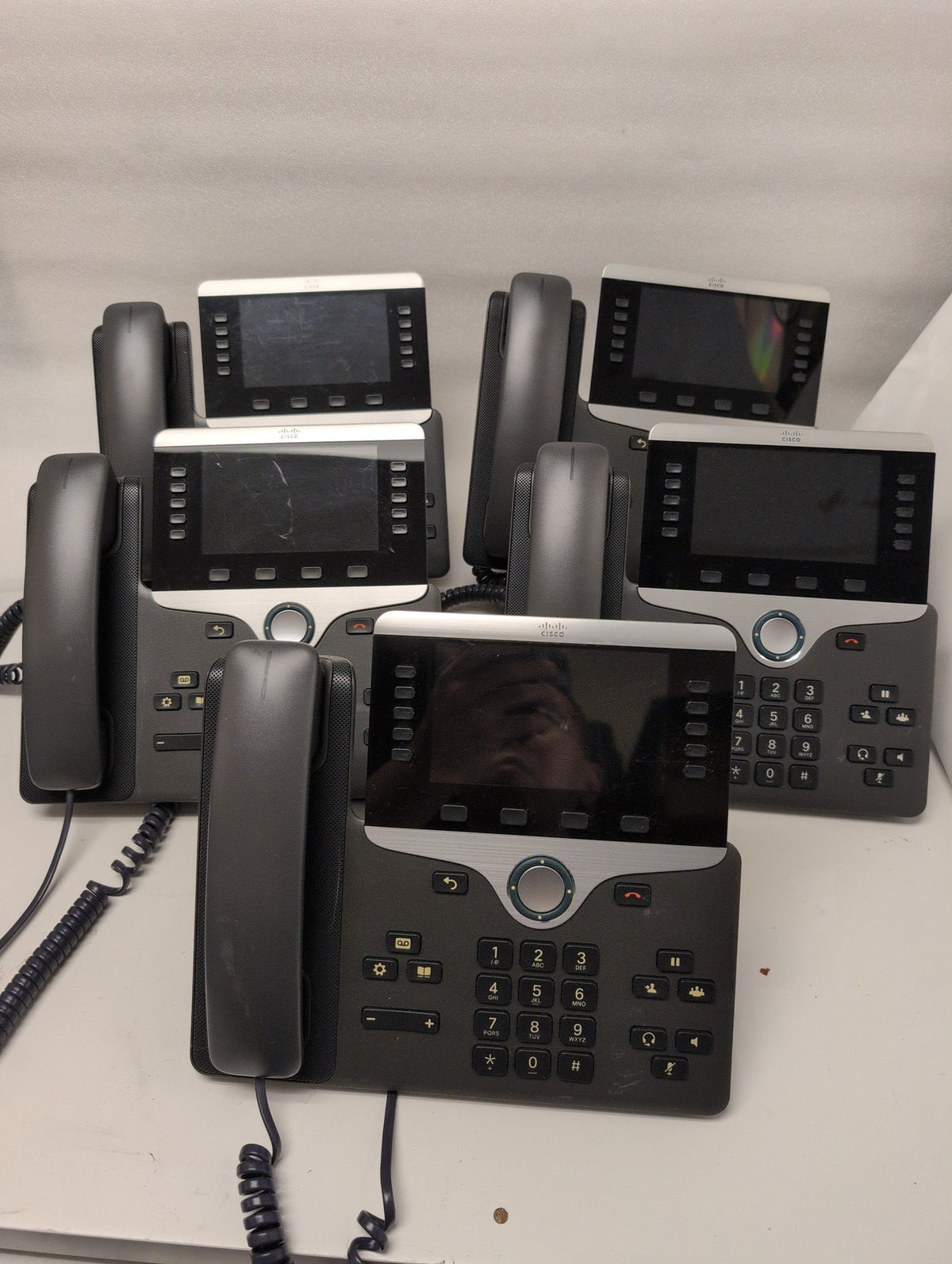 🎸 5x Cisco CP-8851 IP Phone VoIP Business Desk Phone Color LCD Display