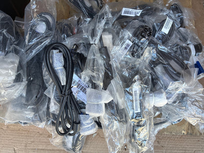 🔥 Lot of 40 New VGA or DVI Monitor Cables Black Video Cable Bulk Wholesale PC