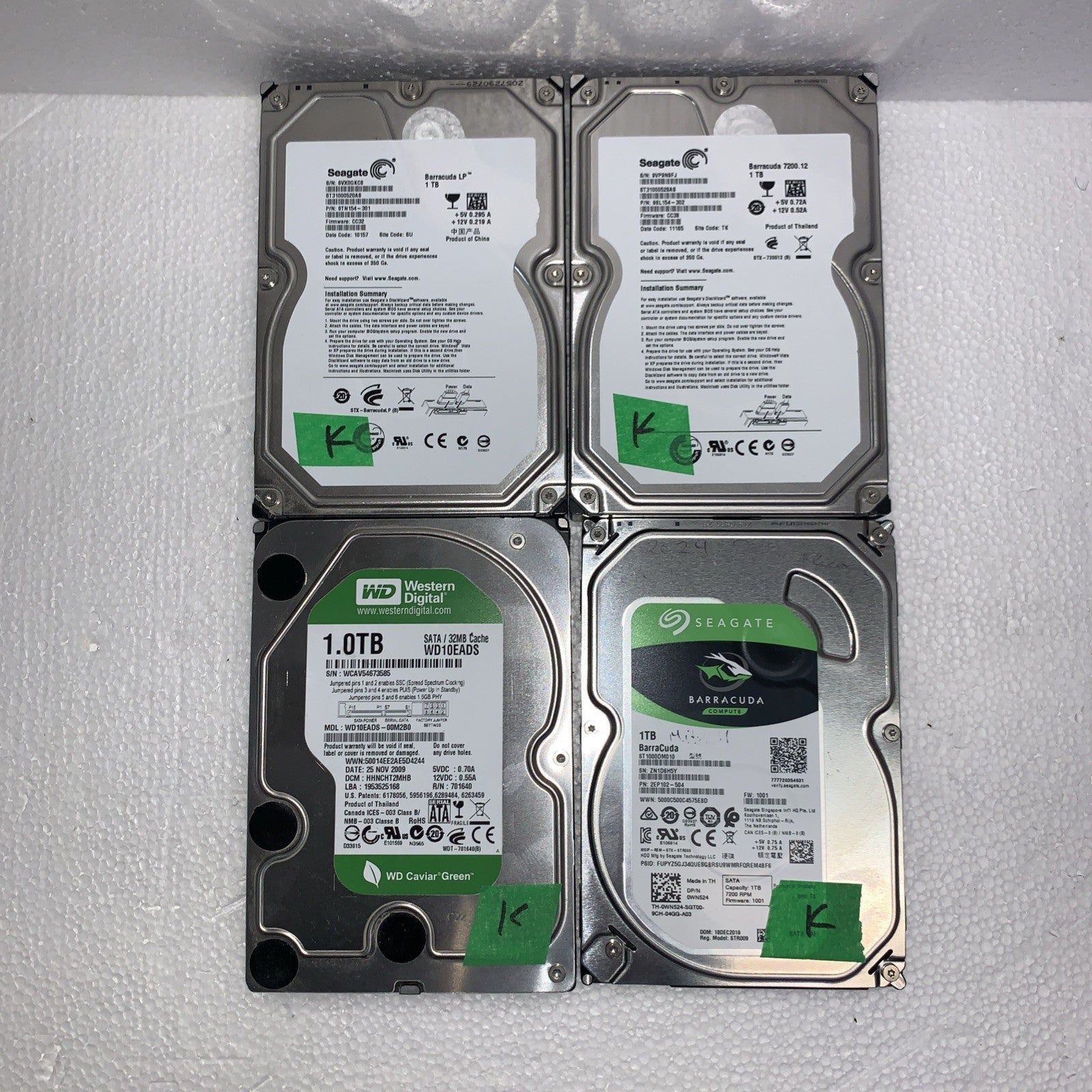 (Lot 4)   1TB 1000GB SATA 3.5" HDD desktop hard drive  (1000+ days remaining)