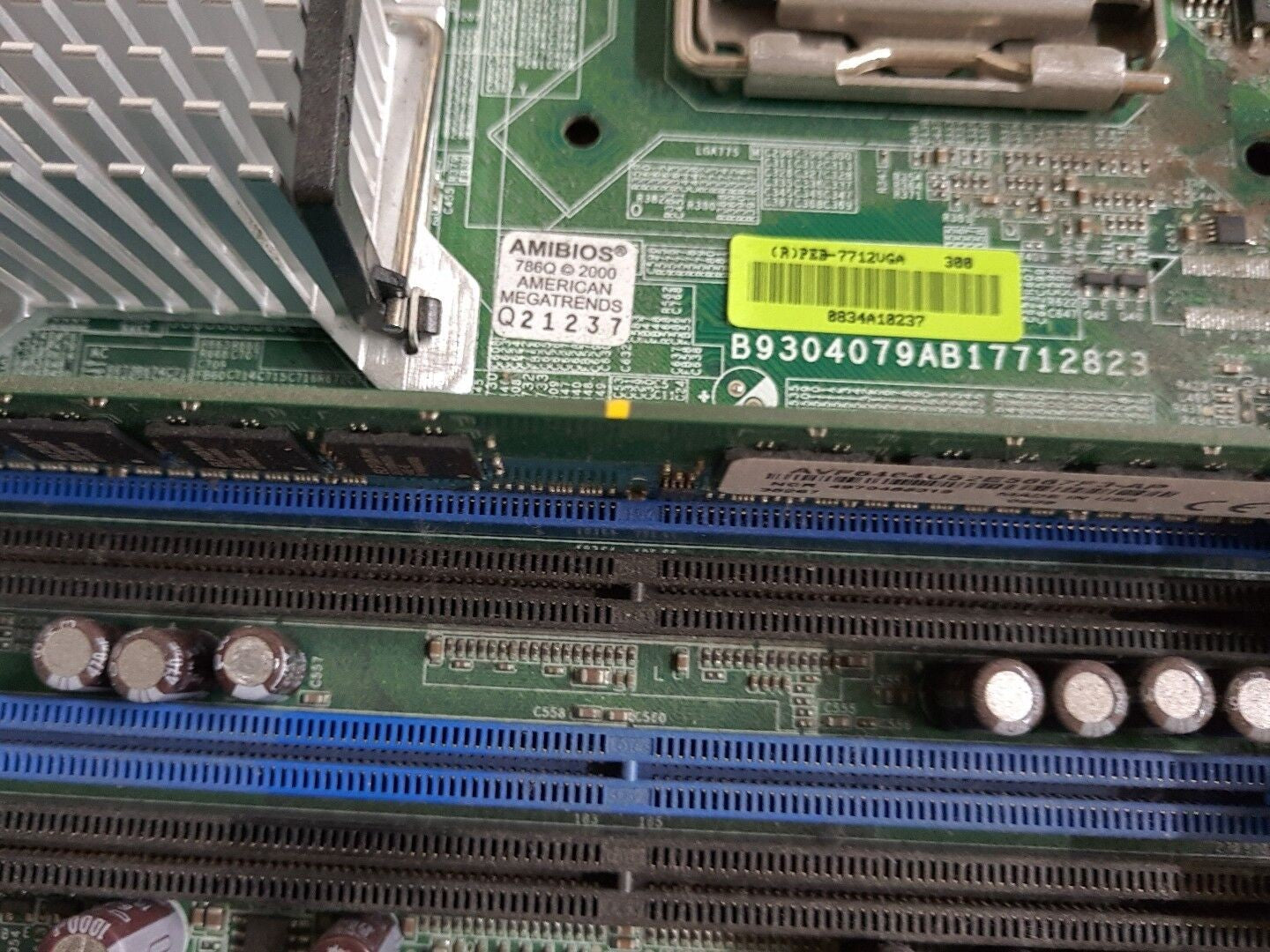 1×  NCR PEB-7712VGA POS Motherboard With  Celeron 440 2.0Ghz CPU& RAM