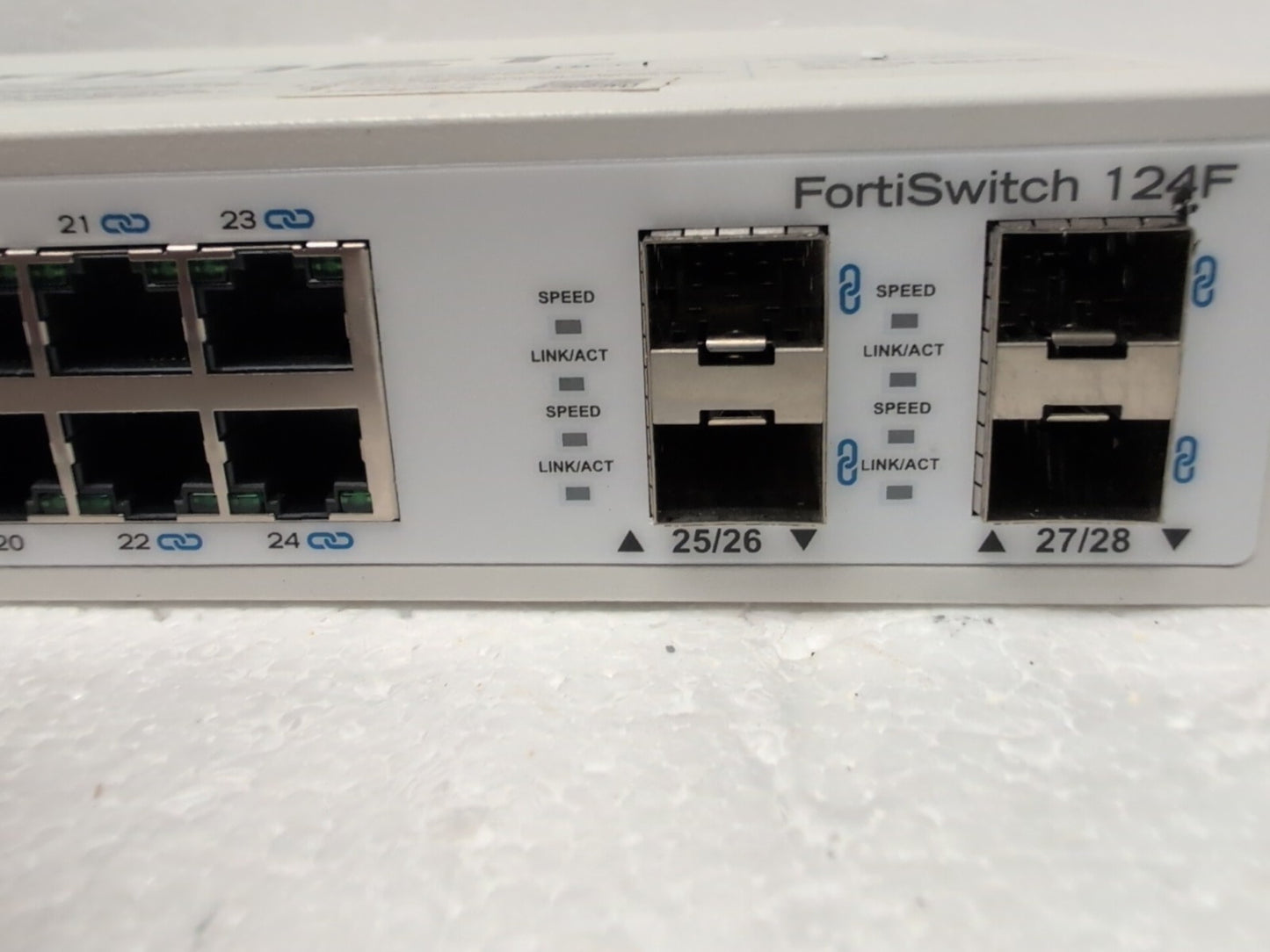 🔥 Fortinet FS-124F FortiSwitch 124F 24-Port Managed Network Switch~QTY Avaiable
