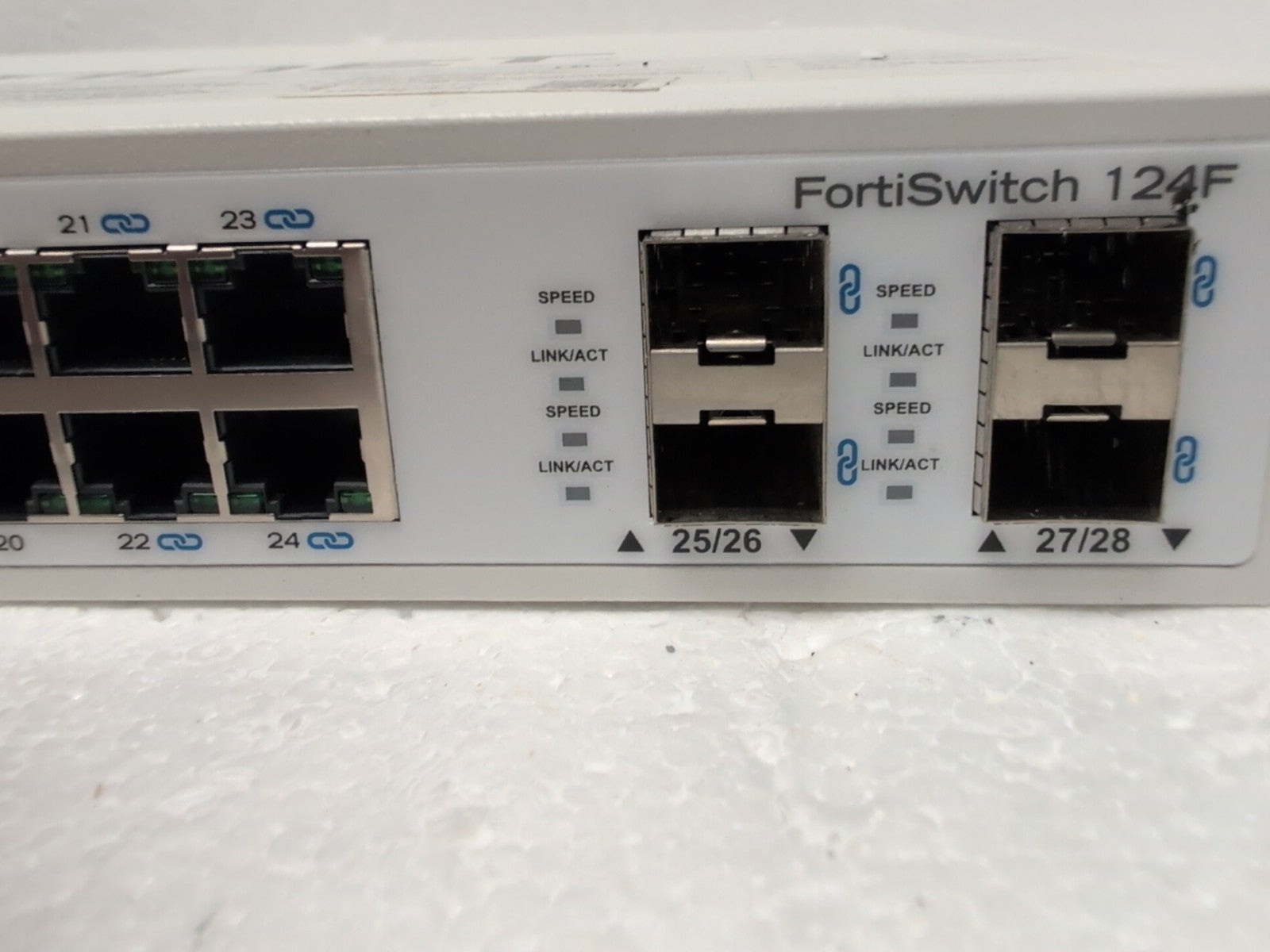 🔥 Fortinet FS-124F FortiSwitch 124F 24-Port Managed Network Switch~QTY Avaiable