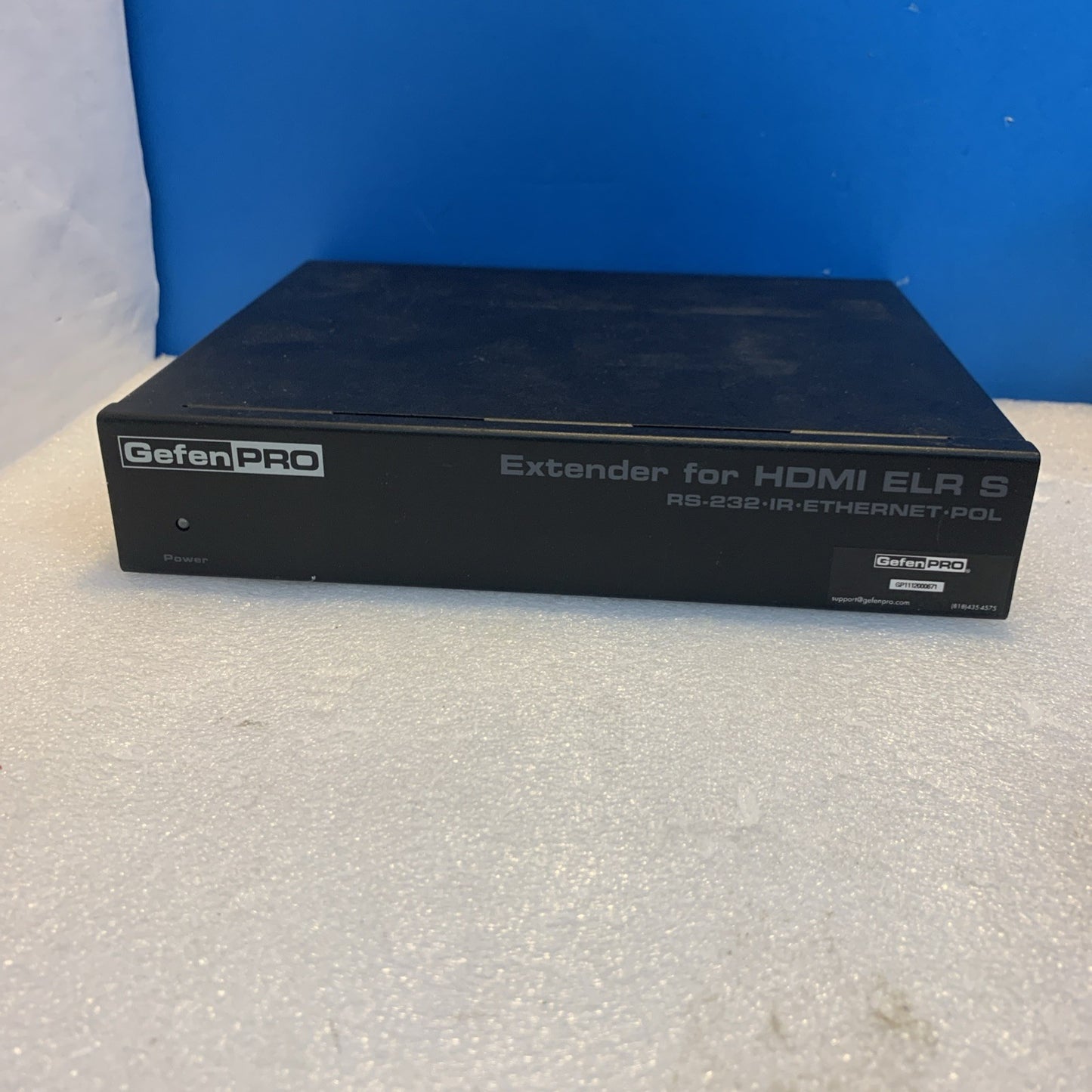 Gefen Pro HDMI Extender ELR-S RS232 IR Ethernet PoL Single Unit