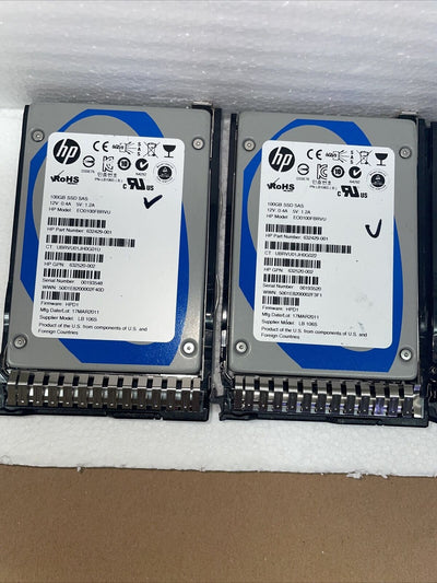 (1 x) HP 100GB SAS 6G 2.5'' Solid State Drive 632429-001  (1000 days remaining)
