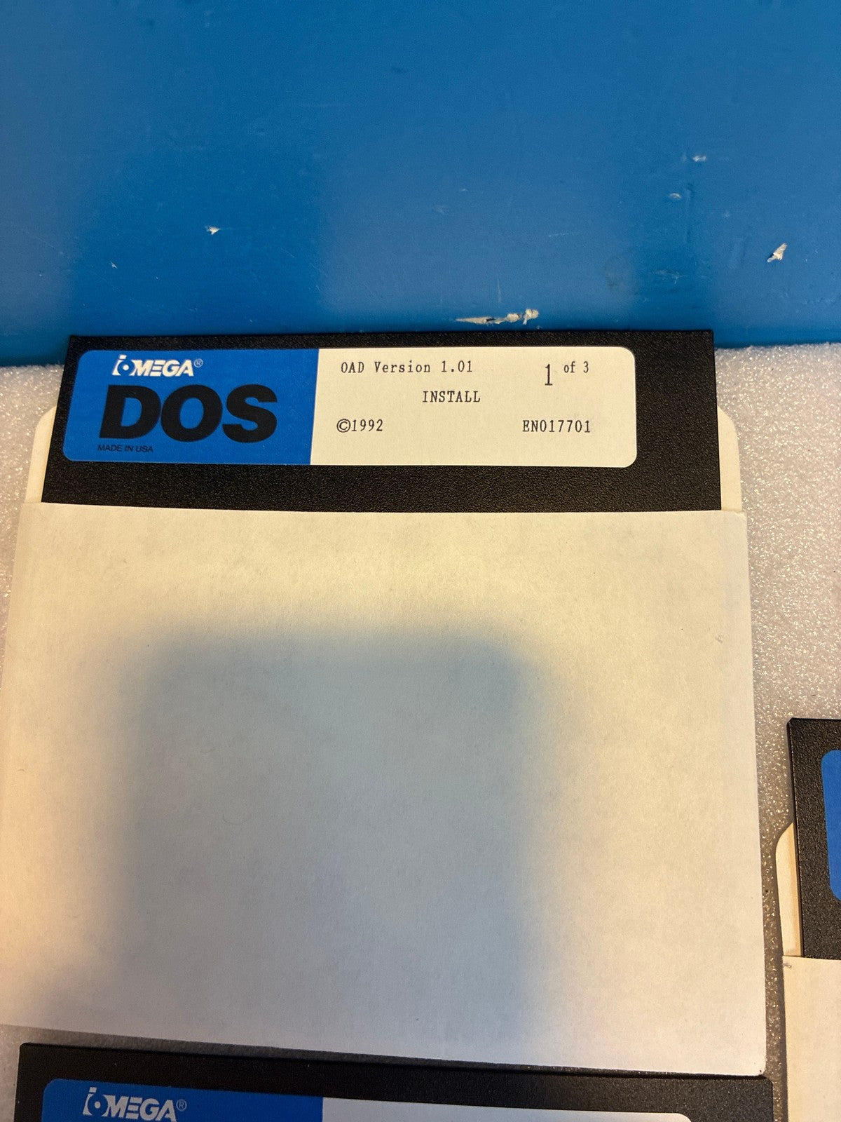 🔥 Iomega OAD Version 1.01 DOS 5.25" Floppy 3-Disk Complete Set 1992