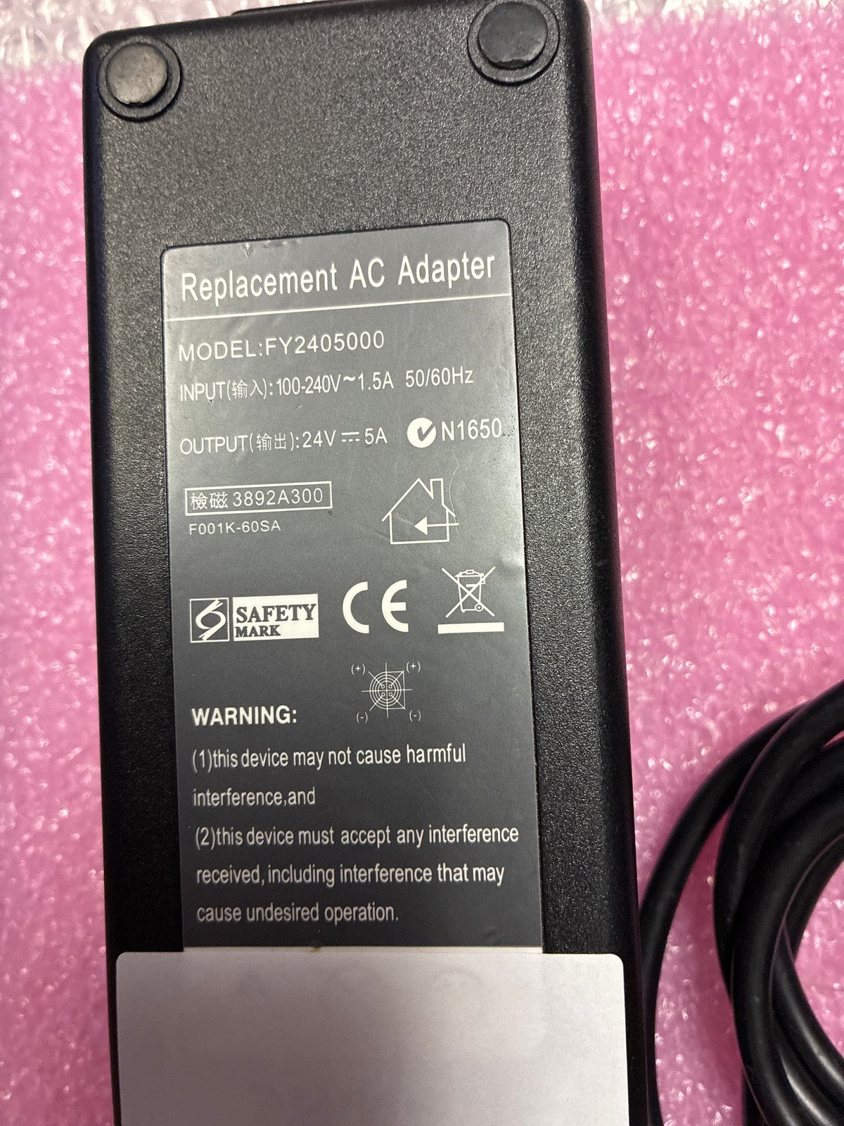 🔥 Replacement AC Adapter FY2405000 24V 5A 120W 4-Pin DIN Connector Power Supply