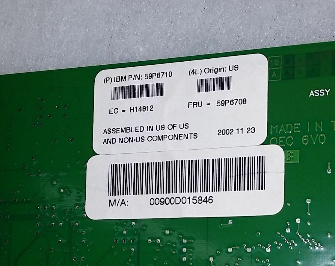 IBM 59P6695 Overland Data 68-0058-001 4560SLX Controller Card Fibre/SCSI 59P6715