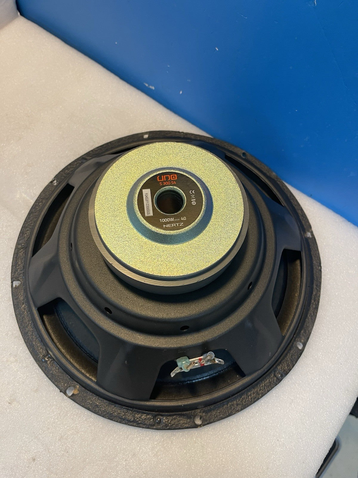 🔥 Hertz UNO S300 S4 12” Subwoofer 4Ω 1000W Peak Audio Bass Speaker