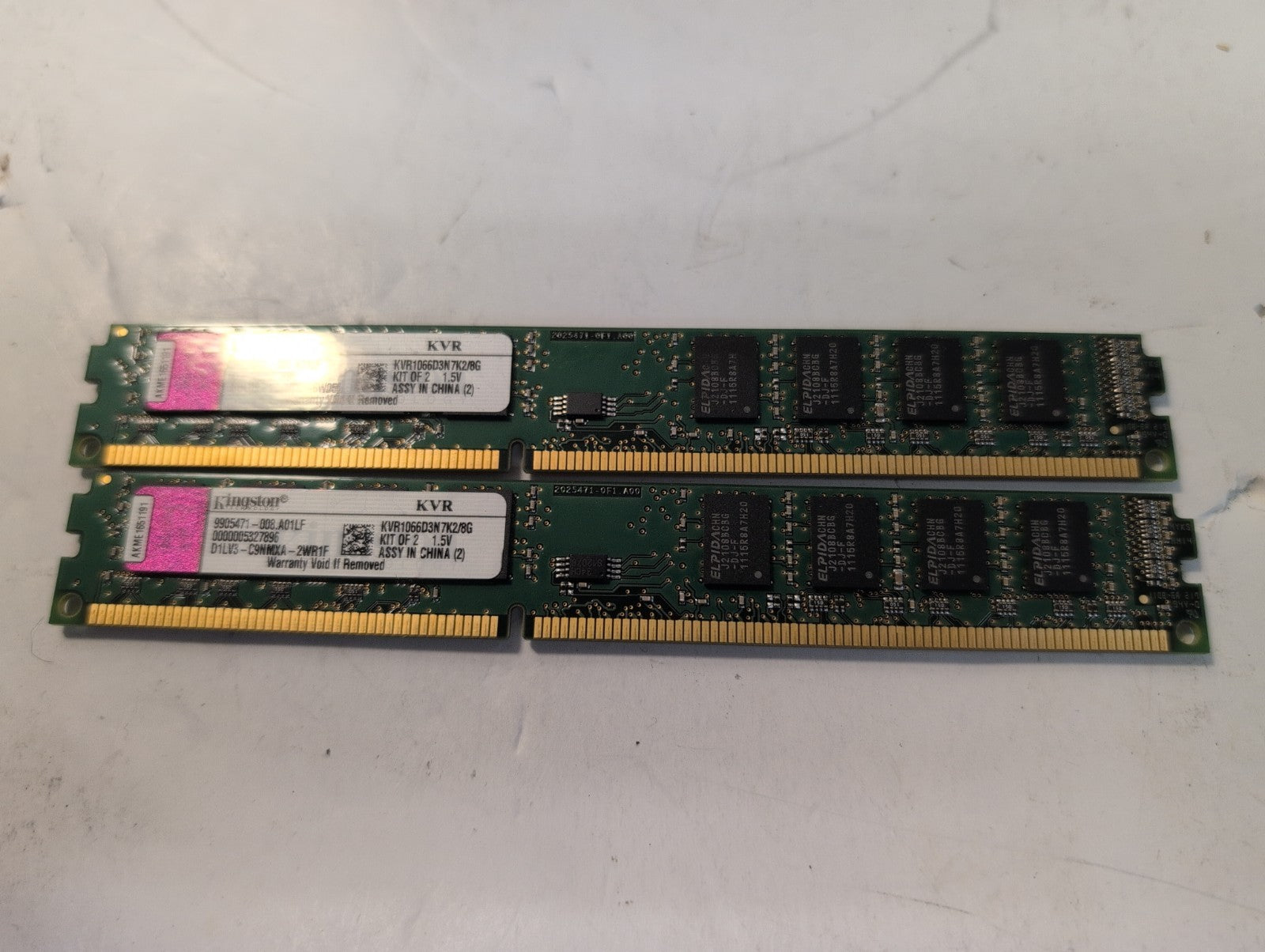 🔥 Kingston 8GB (2x4GB) DDR3  Desktop Ram KVR1066D3N7K2/8G  Memory -