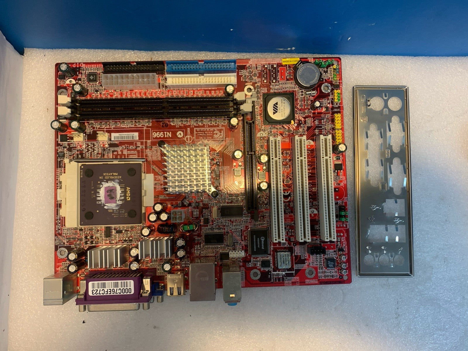 🔥 MSI MS-7061 Ver 1.0 Socket A AMD Motherboard + CPU