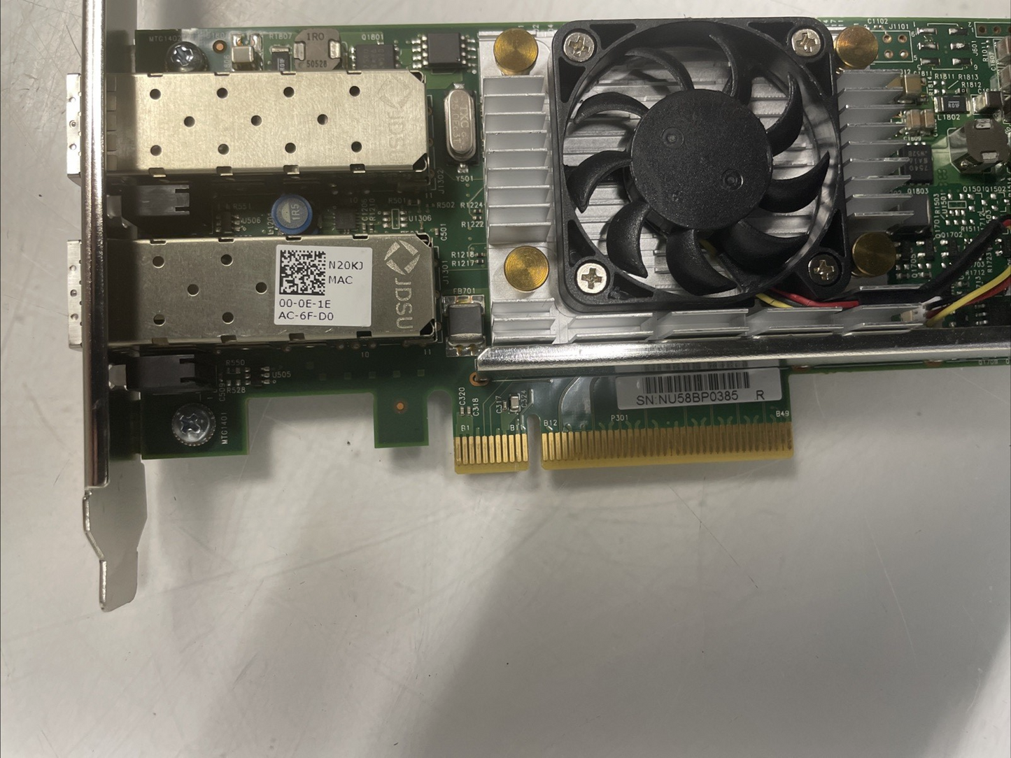 Dell Broadcom Dual-Port   PCIe Network Adapter  0N20KJ +