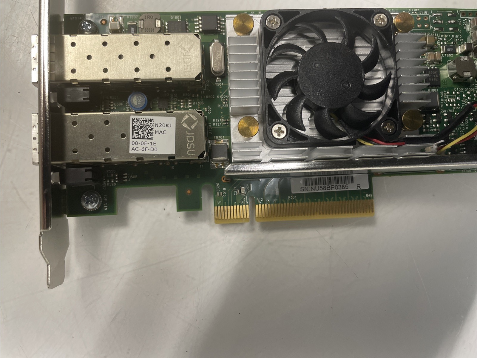 Dell Broadcom Dual-Port   PCIe Network Adapter  0N20KJ +