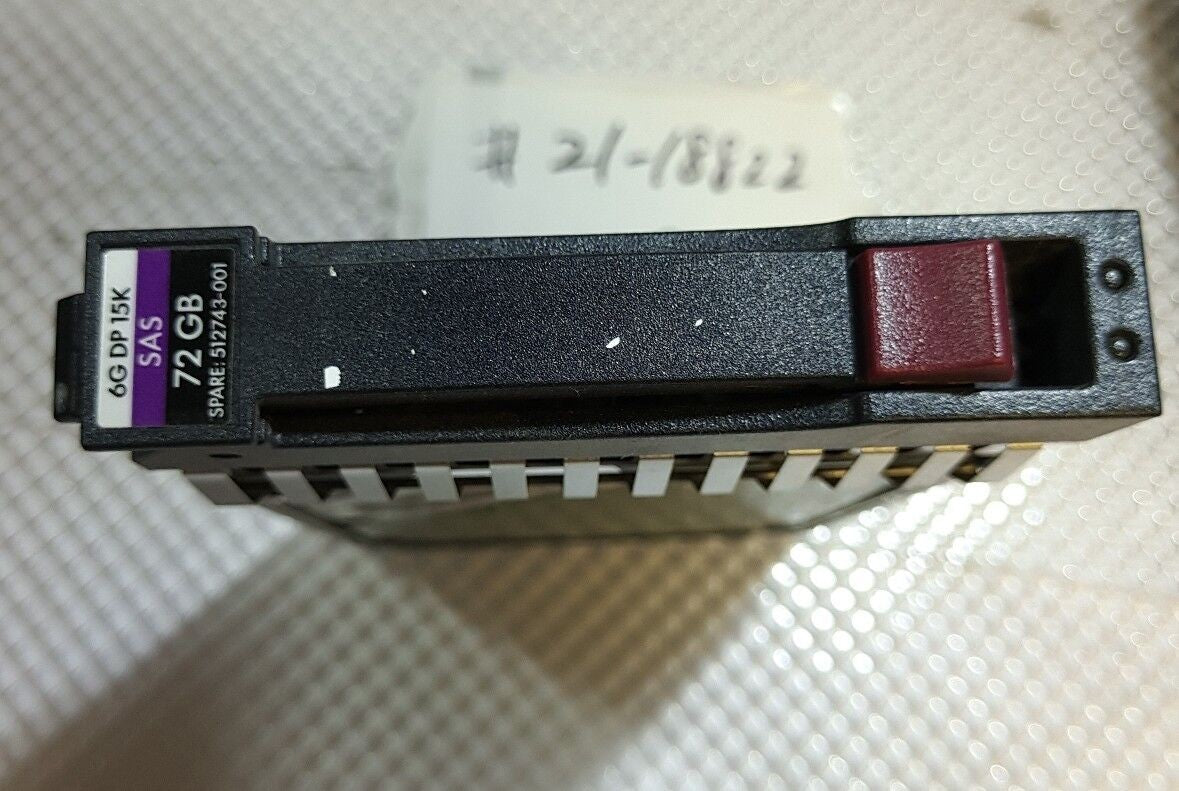 3X HP 72GB 15K 6Gbp/s SAS 2.5" SERVER hdd EH0072FAWJA 512544-003 TESTED -