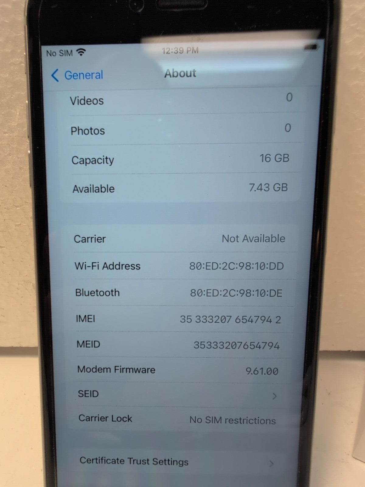 🔥 (NICE) UNLOCKED Apple iPhone 6S Plus A1687 16GB Smartphone Space Gray + BOX -