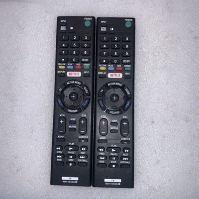 🔥 Grade A - Sony RMT-TX100U Original TV Remote Control Bravia Netflix Lot of 2