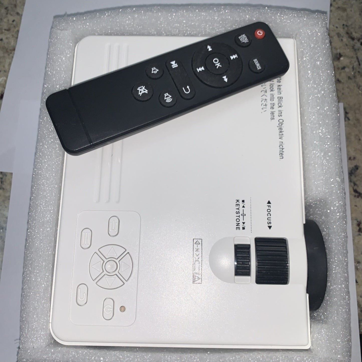 Jinhoo Mini Overhead Projector PJ0531 Model M10 Full HD 1080P  with Remote