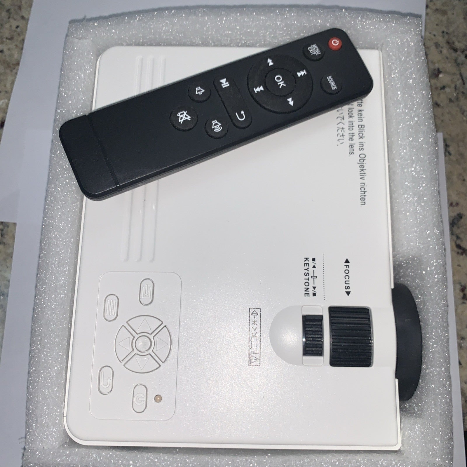 Jinhoo Mini Overhead Projector PJ0531 Model M10 Full HD 1080P  with Remote