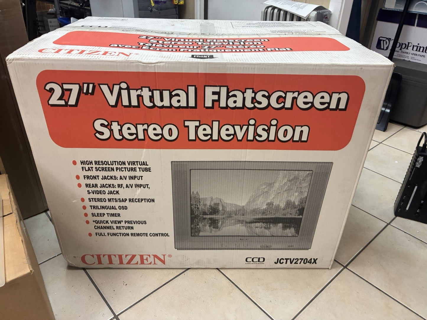 Brand new 🔥  Citizen 27” Stereo CRT Television (model JCTV2704X)