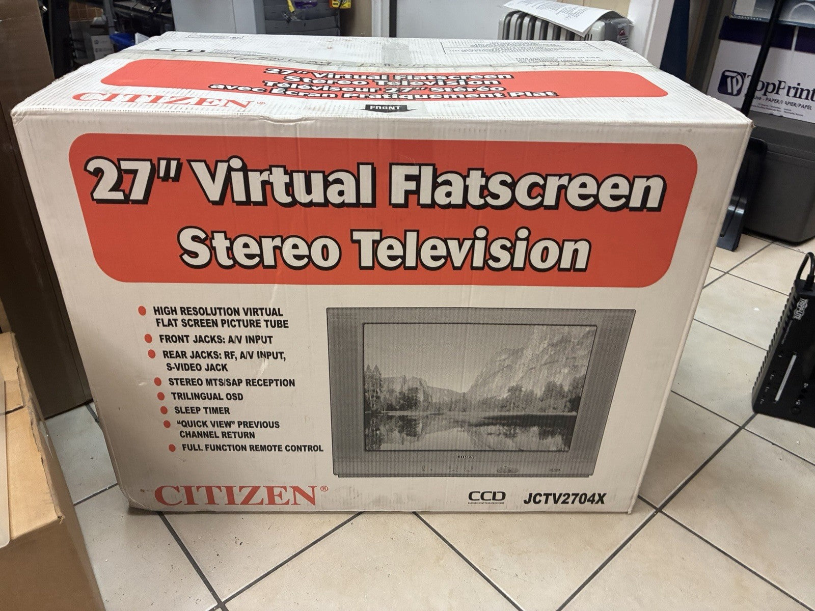 Brand new 🔥  Citizen 27” Stereo CRT Television (model JCTV2704X)