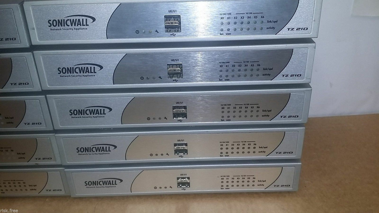 5x Dell SonicWALL TZ210 Network Security Appliance Firewall APL20-063  W/AC