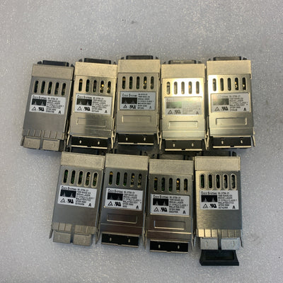 9x. Cisco WS-G5484 1000Base-SX GBIC Gigabit Transceiver Module GLC-SX 30-0759-01