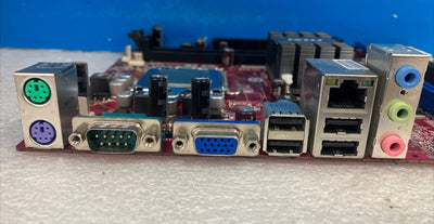 MSI MS-7529 ( G31TM-P21 ) LGA 775 Motherboard With Intel E4500 CPU & I/O Plate ~