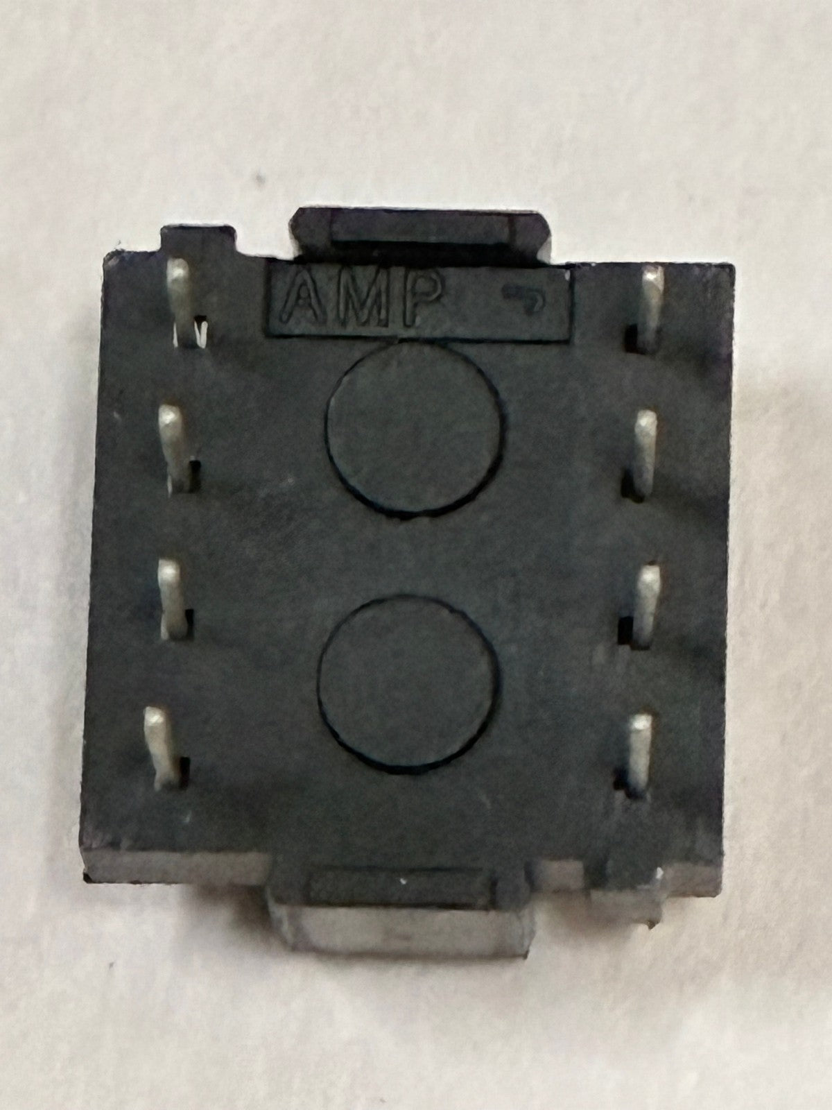 🔥 Lot of 8 AMP 8-Pin PCB Connector/Socket Black Gold Contacts