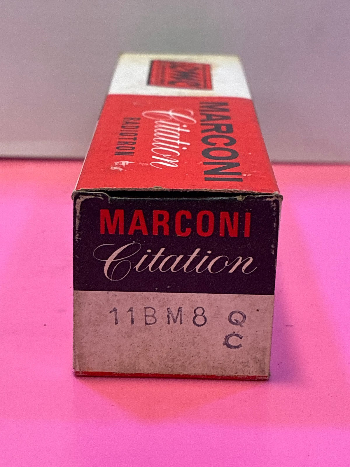 🔥 Marconi Citation 11BM8 Vacuum Tube Radiotron Original Box Vintage