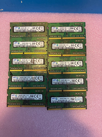 🔥 Samsung 4GB DDR3L SO-DIMM M471B5173QH0-YK0 1600MHz Laptop RAM Lot of 10