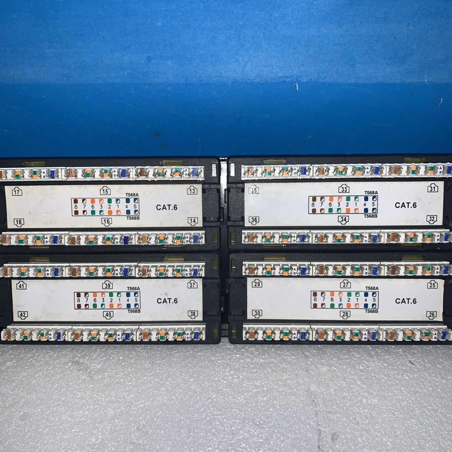 Belkin 48-Port CAT6 Network Patch Panel Black ethernet