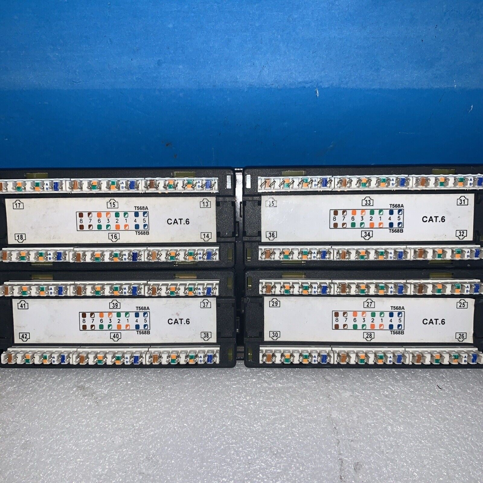 Belkin 48-Port CAT6 Network Patch Panel Black ethernet