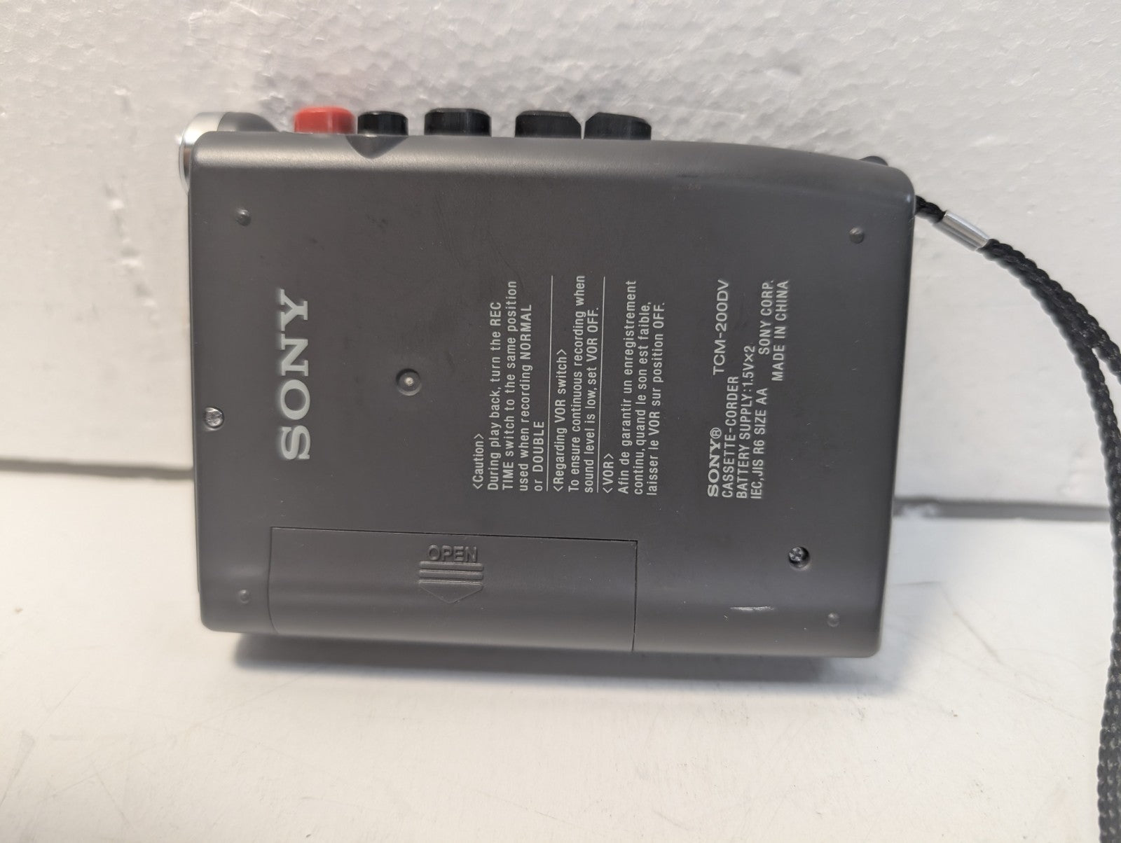 🔥 Sony TCM-200DV Handheld Cassette Clear Voice Recorder Silver -